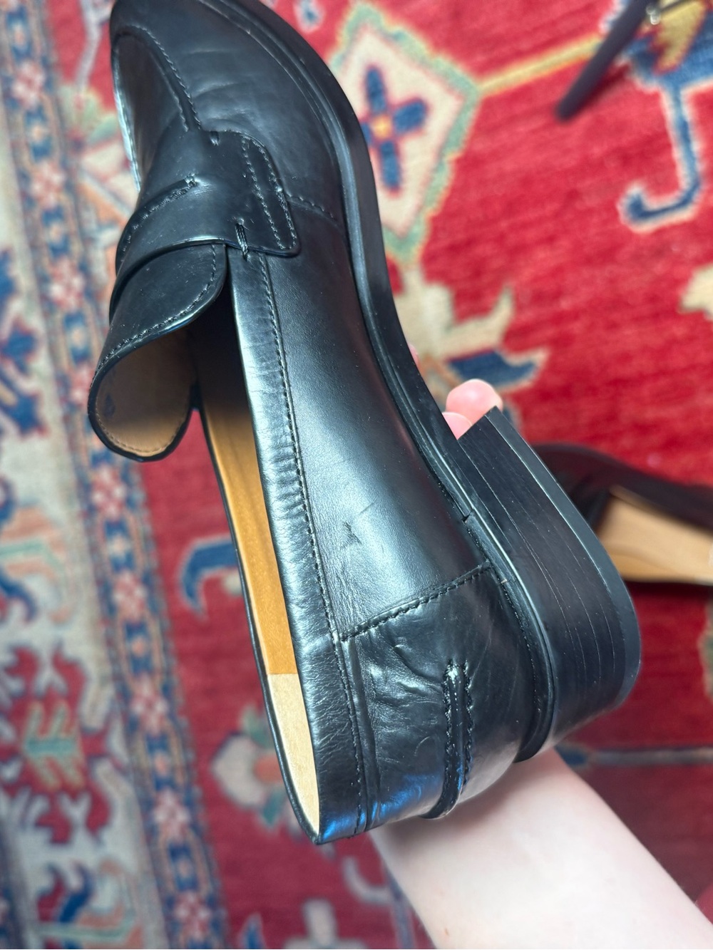 SARTO By Franco Sarto Black Leather Penny Loafers - Picture 10 of 16